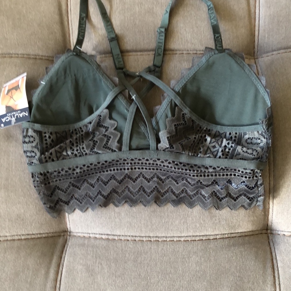 NWT NAUTICA LACE LOUNGE BRALETTE - Picture 2 of 6
